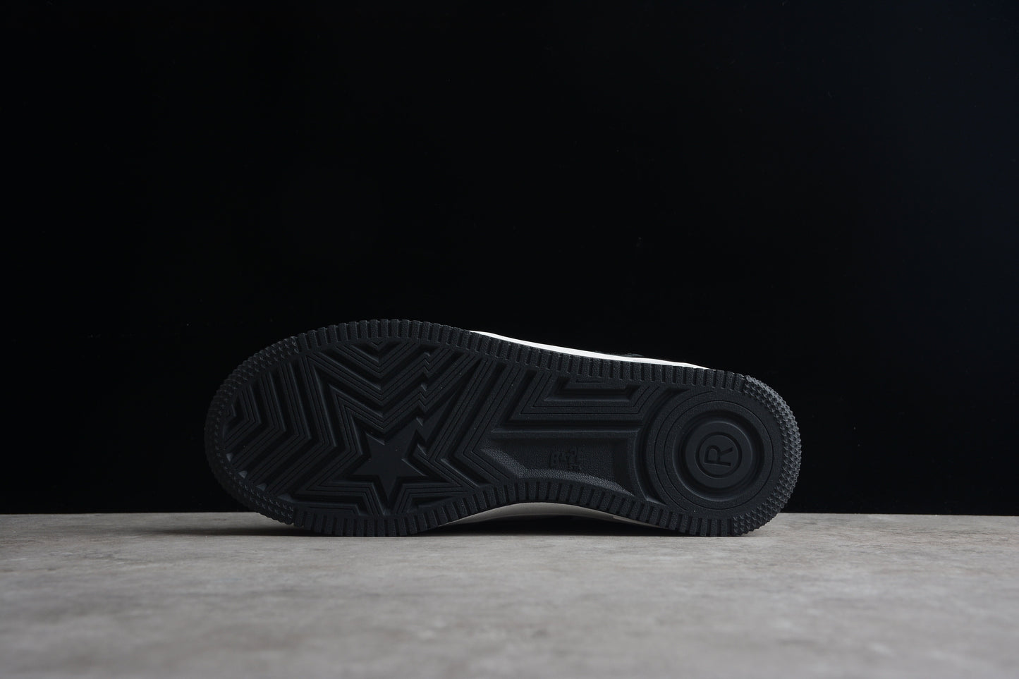 Bape Sta Cuir Verni Noir