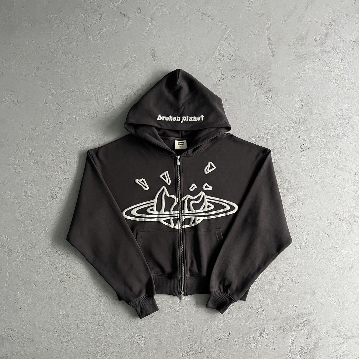Sweat à capuche zippé double Broken P