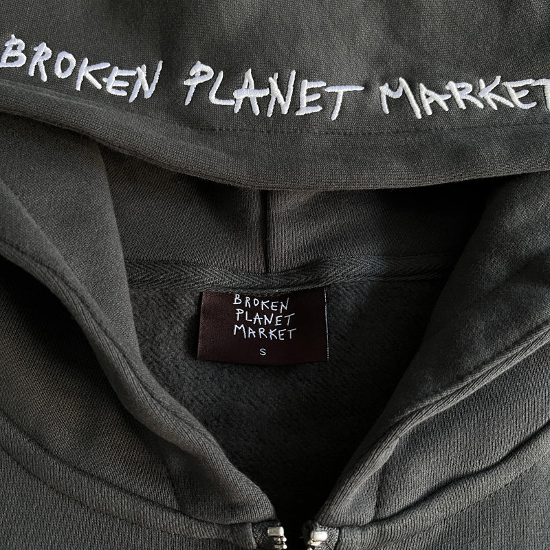 Broken Planet Skeleton Zip Up Hoodie