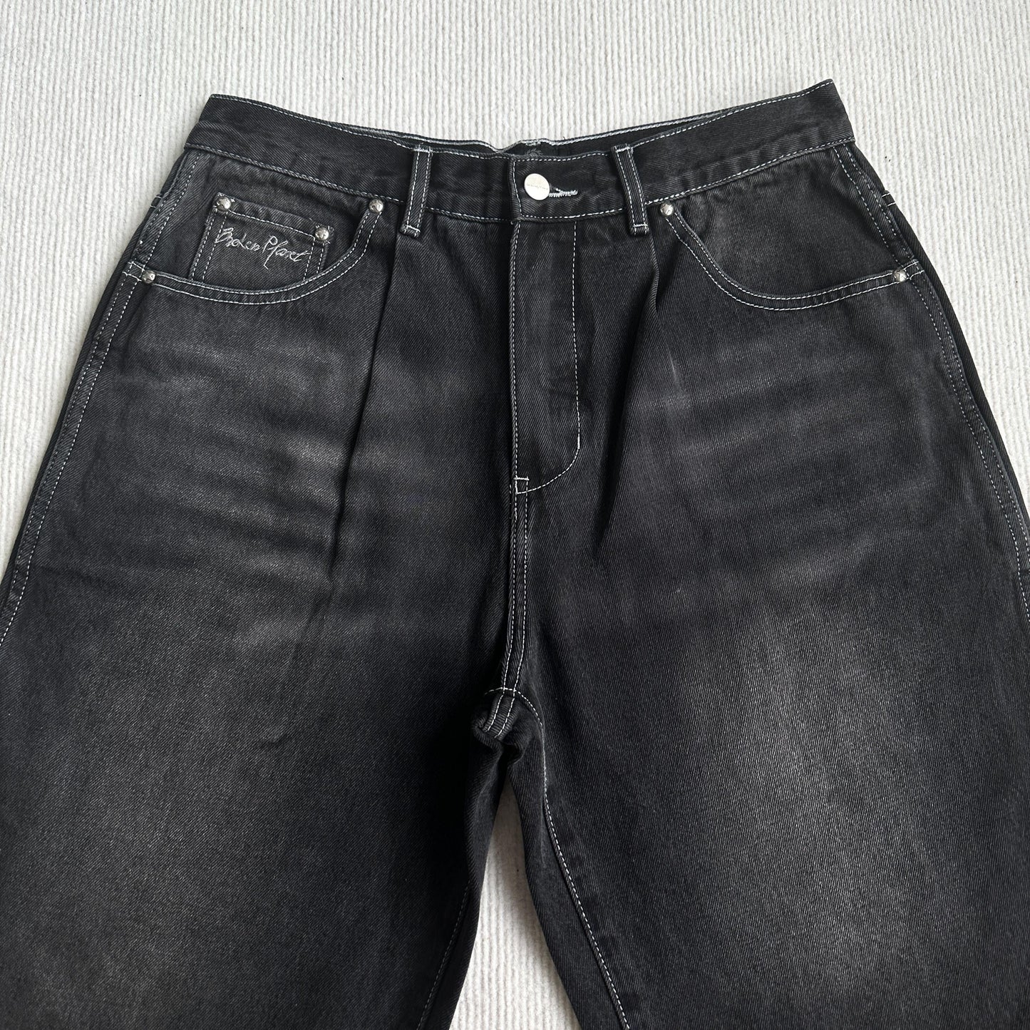 Short en jean Broken P