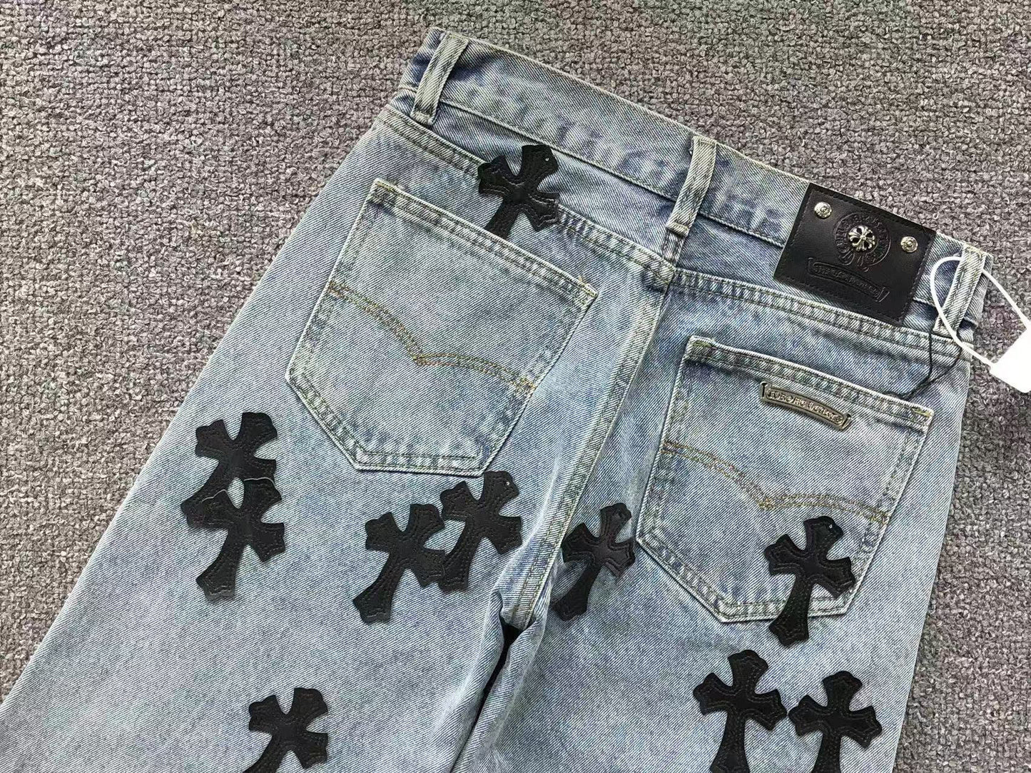 Shorts en jean Chrome Hearts
