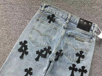 Shorts en jean Chrome Hearts
