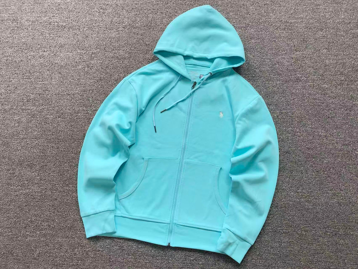 Felpa con cappuccio e zip basic Ralph Lauren