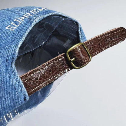 CASQUETTE EN JEAN DÉLAVÉ BUR x SUPREME