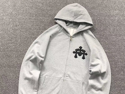 Sweat à capuche zippé Chrome Hearts