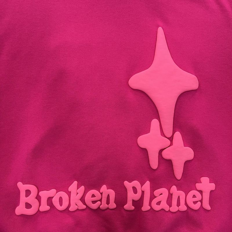 Broken Planet  Pink Hoodie