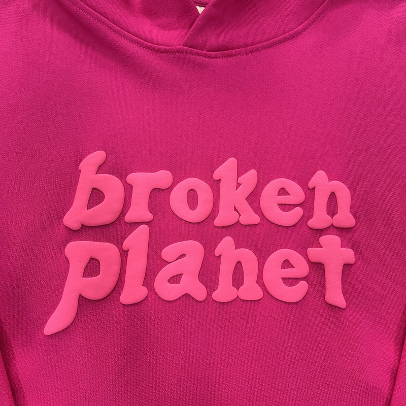 Broken Planet  Pink Hoodie