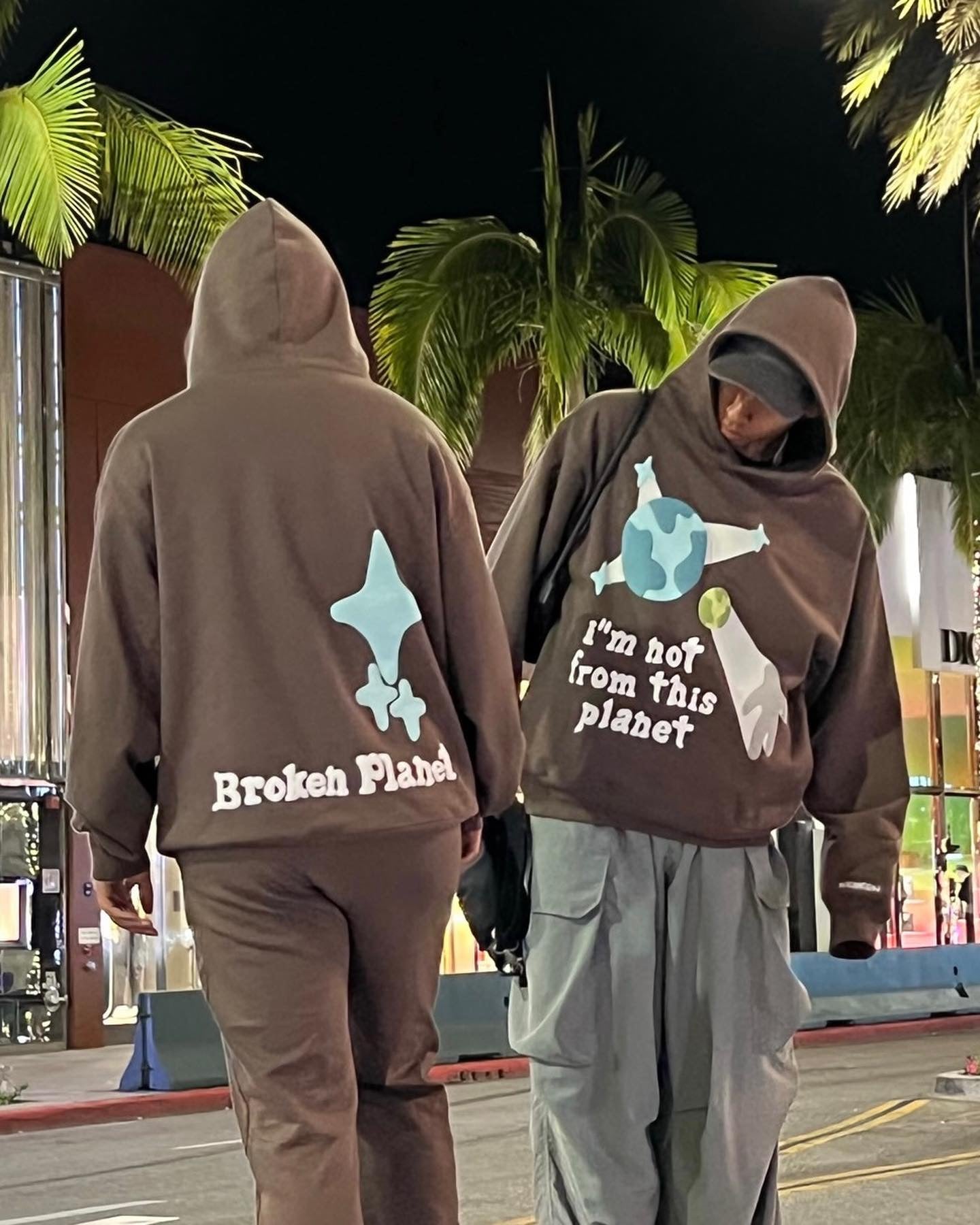 Sweat à capuche Broken P Market Blue Planet