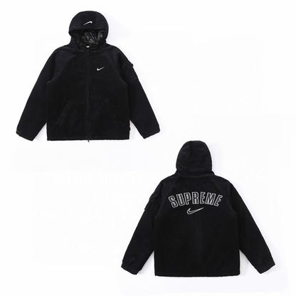 Veste à capuche en velours côtelé Arc Nike x Supreme