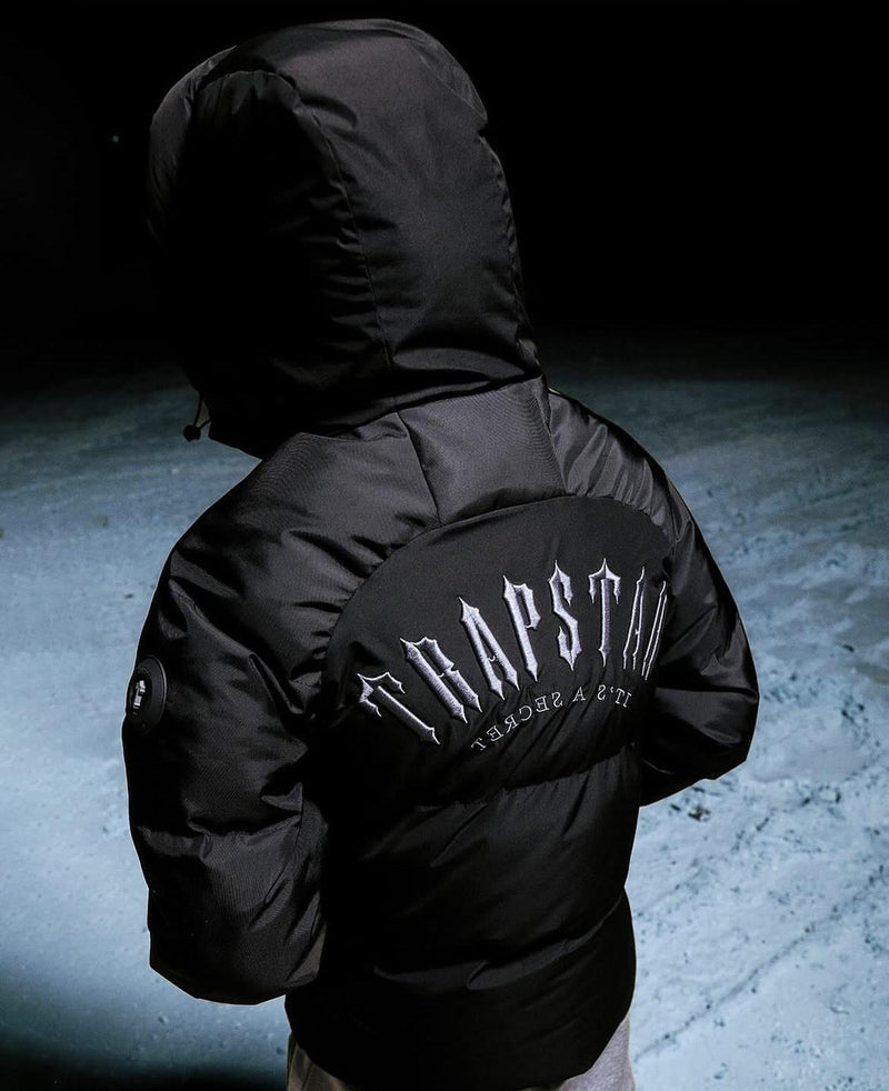 Trapstar Decoded Arch Puffer Jacket Black