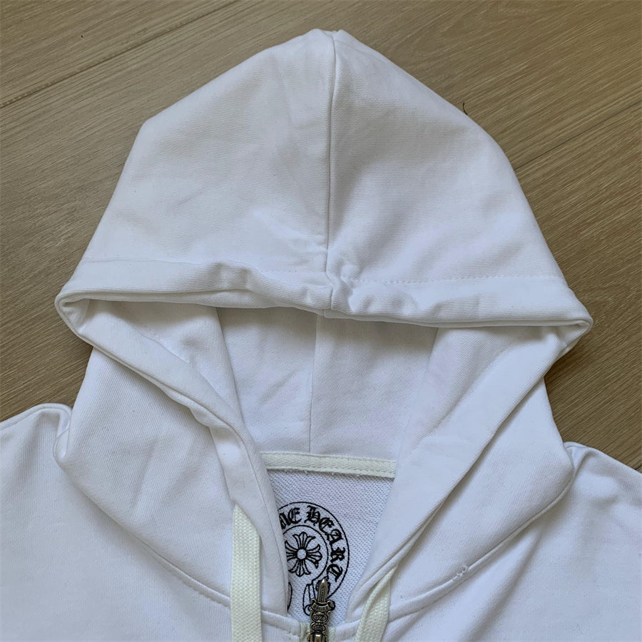 Sweat à capuche zippé Chrome Hearts