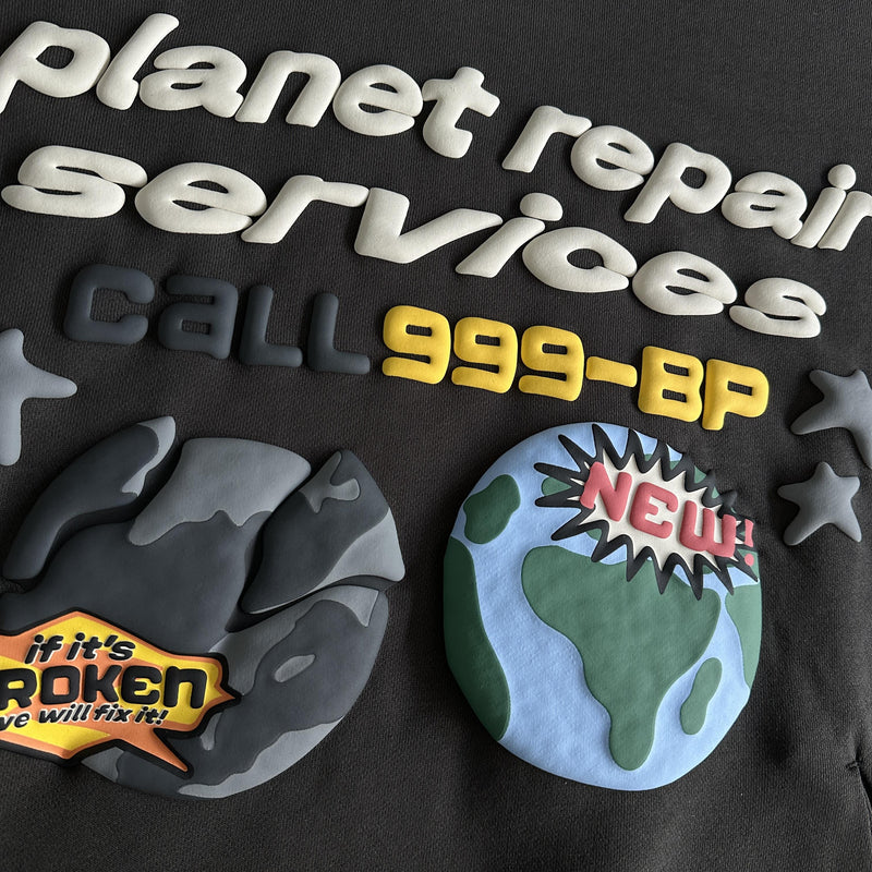 Broken Planet  Repair Services Hoodie