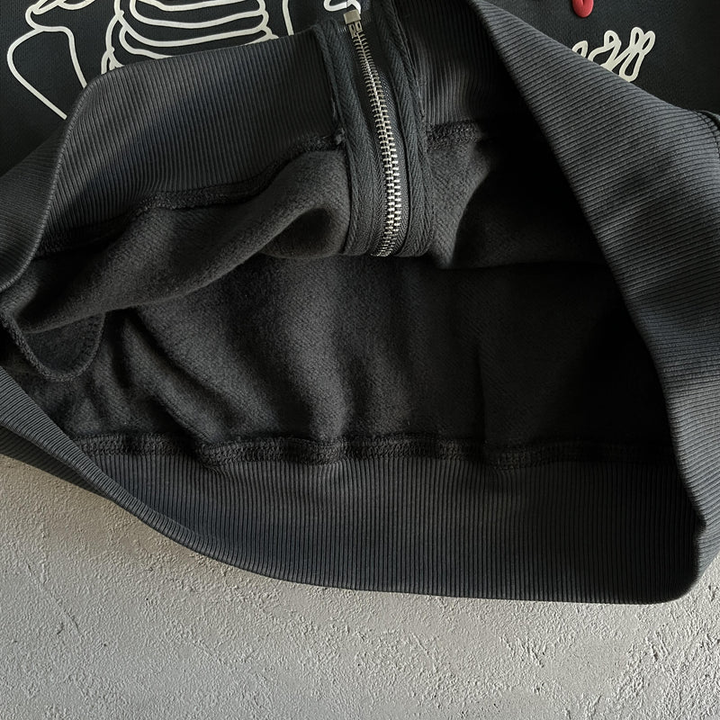 Broken Planet Skeleton Zip Up Hoodie