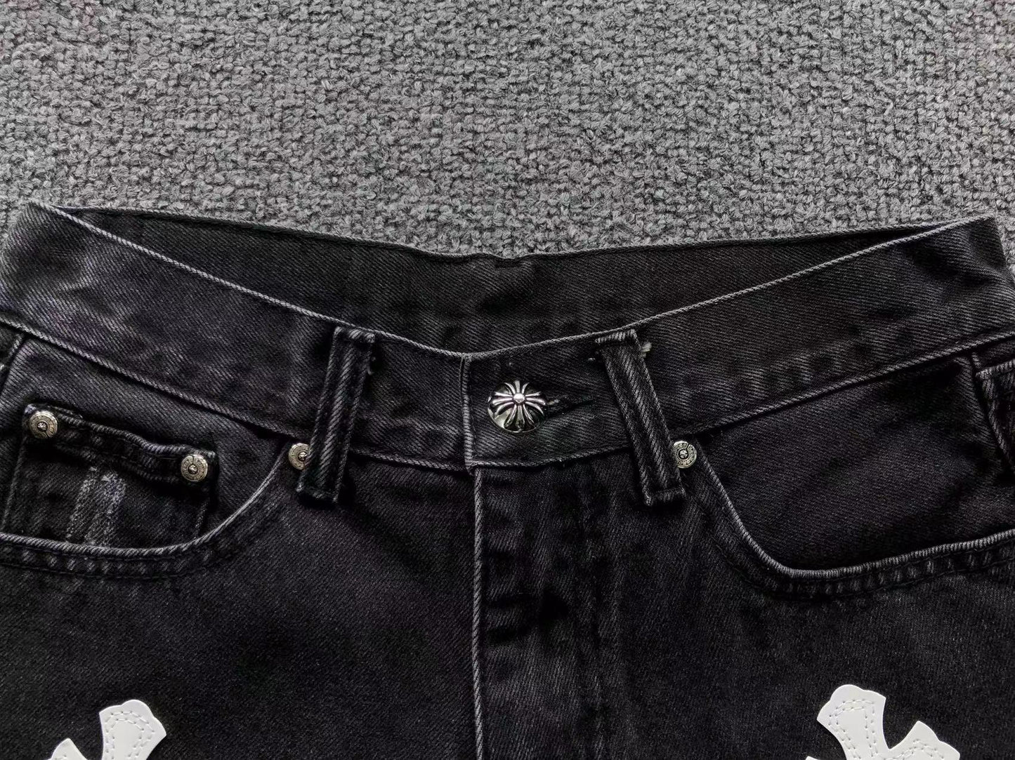 Shorts en jean Chrome Hearts