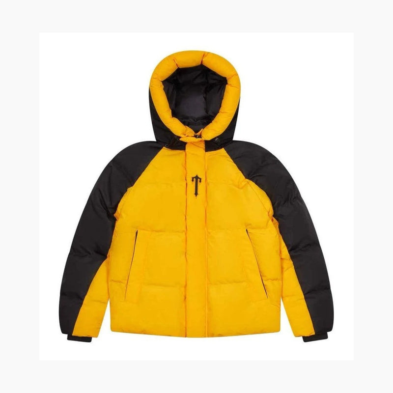 Trapstar Decoded Arch Puffer Jacket Black Yellow