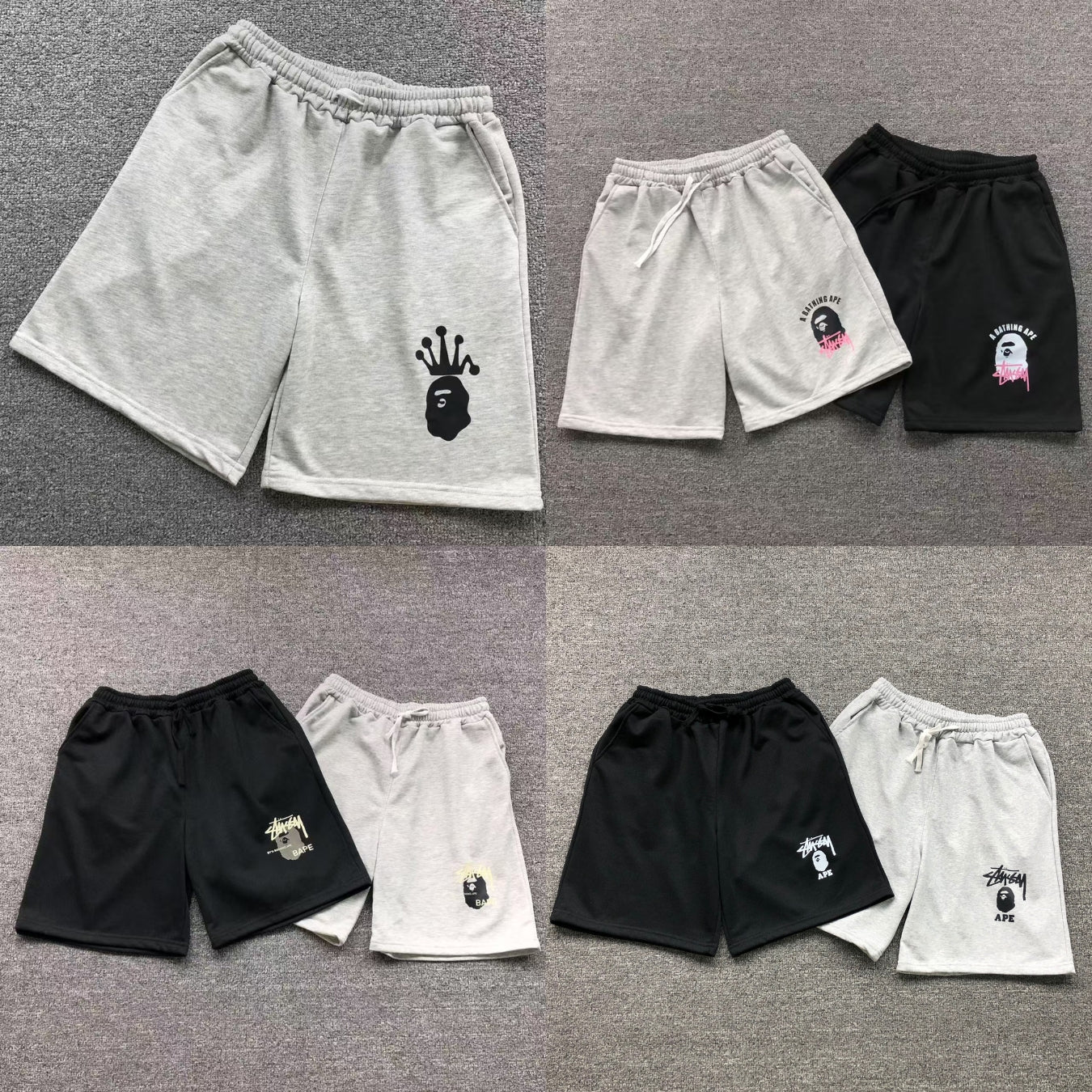 Short Bape x Stussy 19+