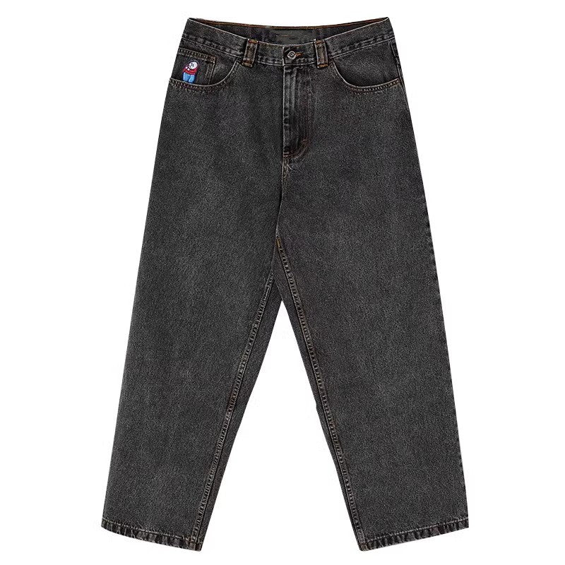 Polar Big Boy Denim Jeans Pant - Silver Black