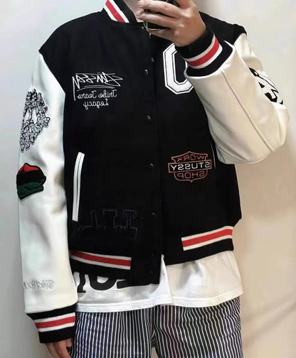 Veste universitaire Denim Tears x Stussy x Our Legacy