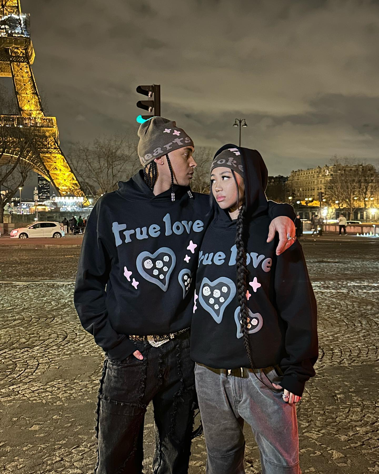 Sweat à capuche Broken P True Love