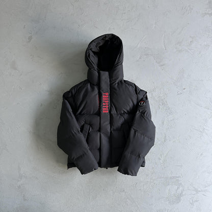 Trapstar Decoded Hooded Puffer Jacket 2.0 Nero / Infrarossi