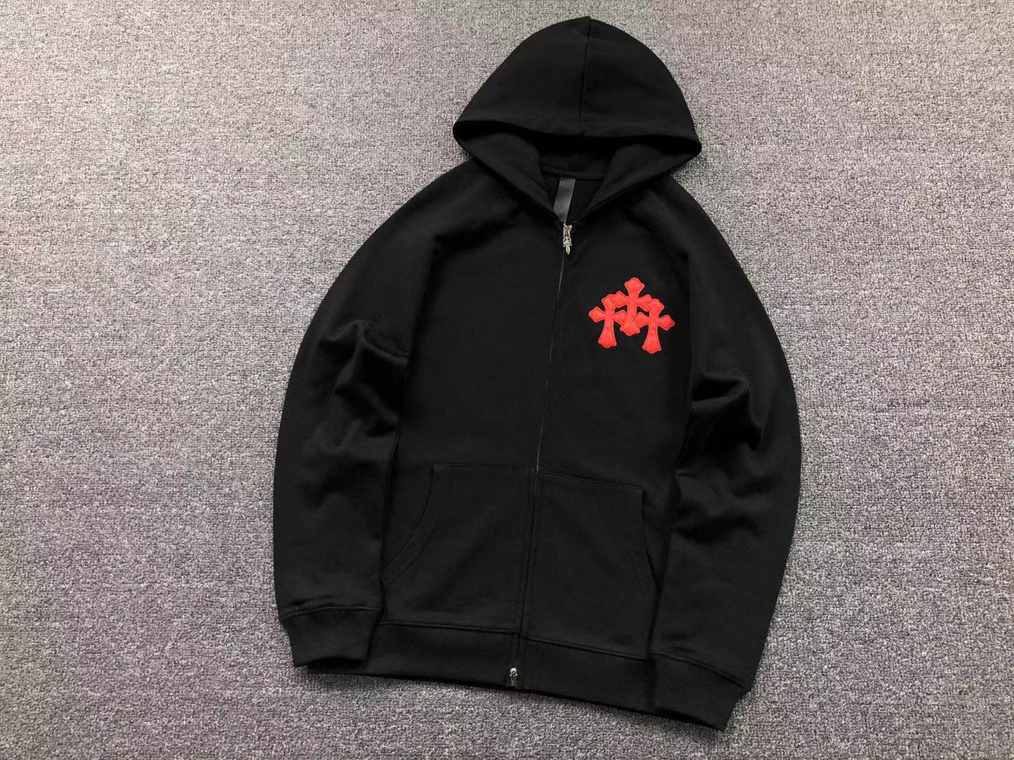 Sweat à capuche zippé Chrome Hearts
