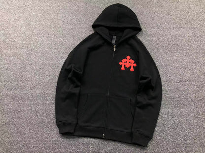 Sweat à capuche zippé Chrome Hearts