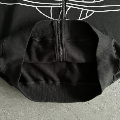 Sweat à capuche zippé Broken P