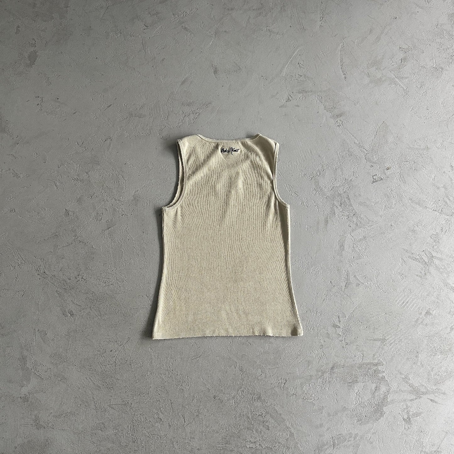 Débardeur côtelé délavé Broken P pour homme