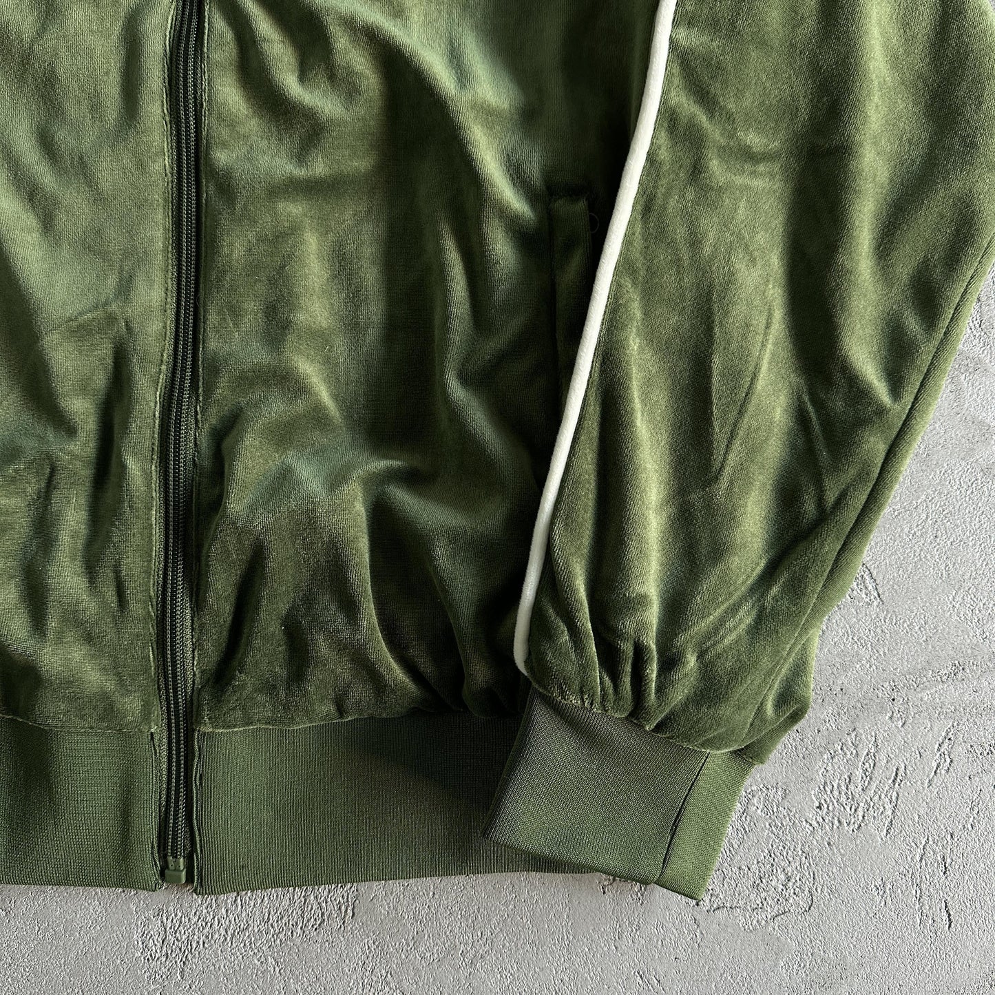 Corteiz Veste en velours vert