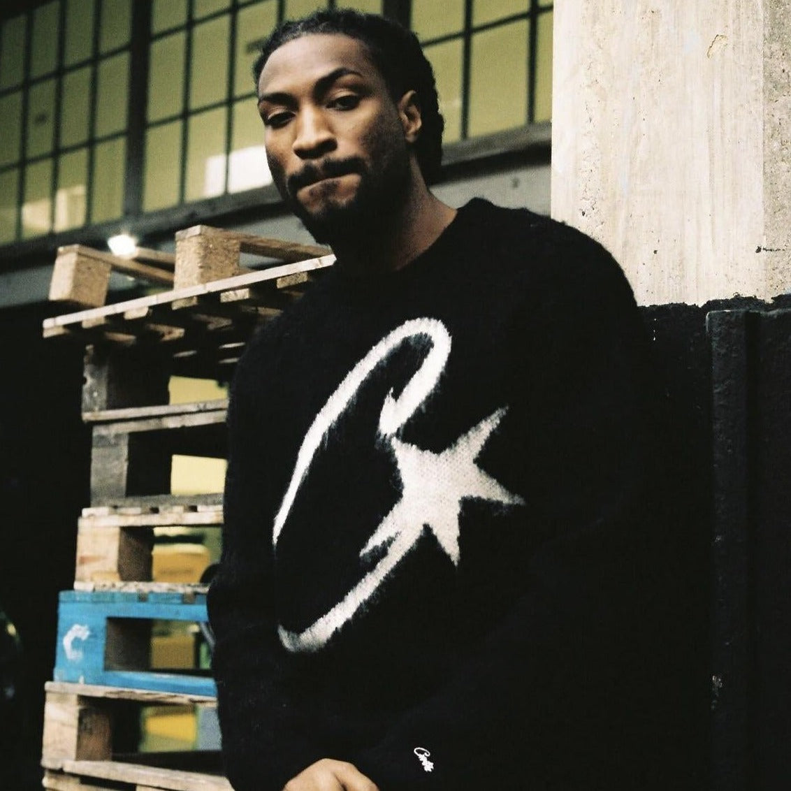 Pull en mohair tricoté Corteiz C Star