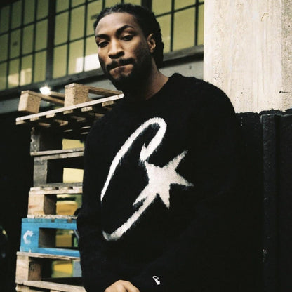 Pull en mohair tricoté Corteiz C Star