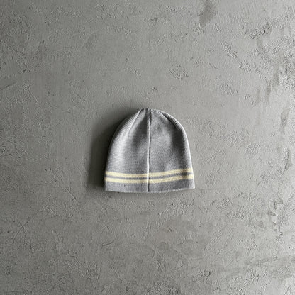 Bonnet rayé en maille Corteiz - Gris