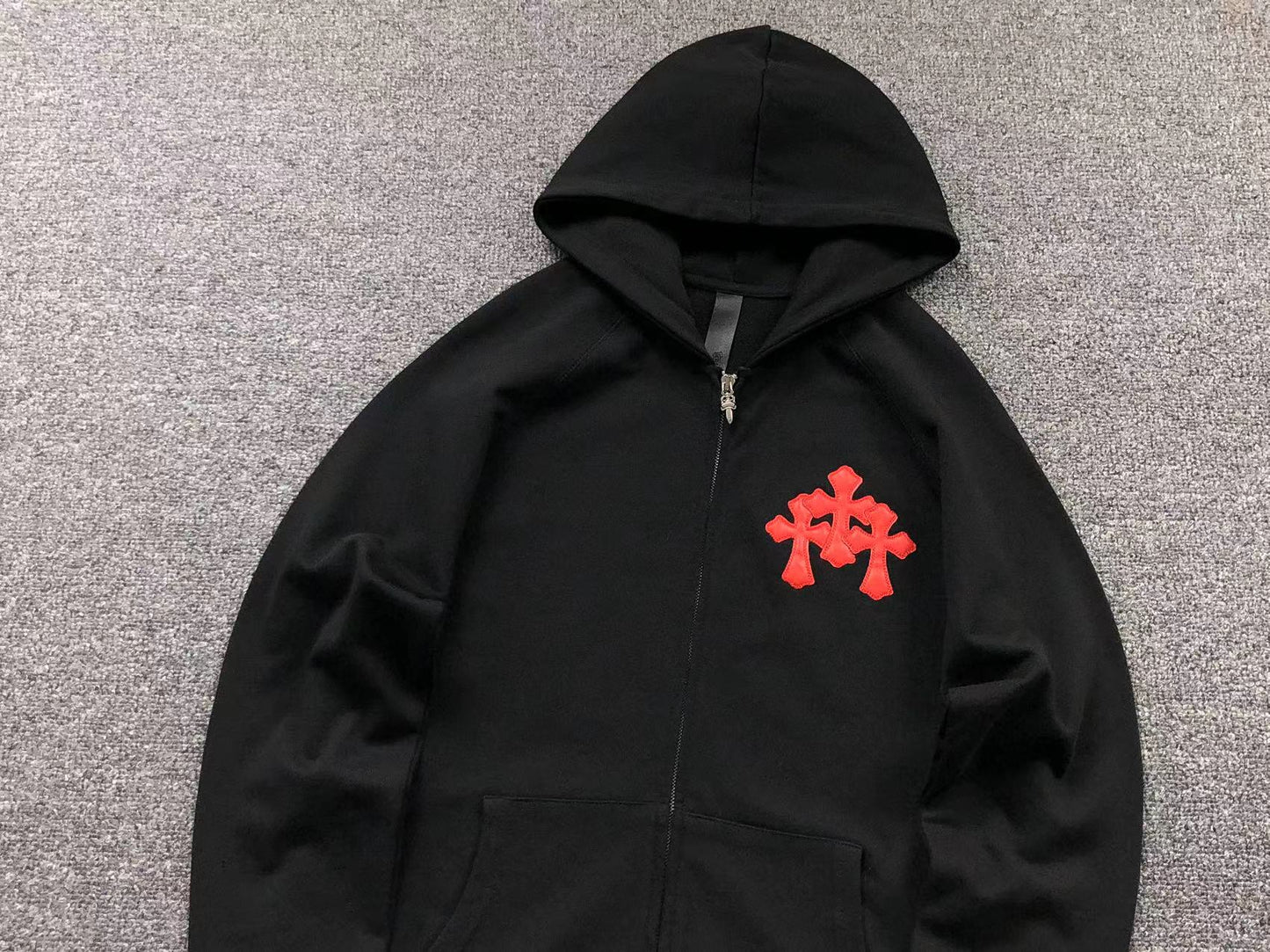 Sweat à capuche zippé Chrome Hearts
