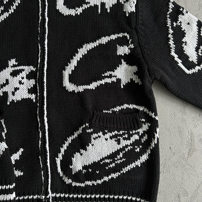 Pull jacquard en maille épaisse Corteiz