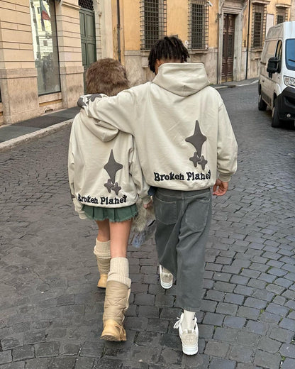 Sweat à capuche Broken P Seul mais pas solitaire