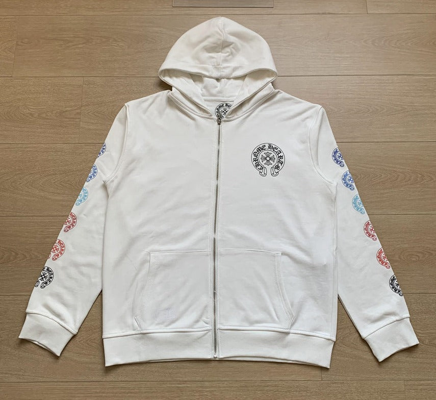 Sweat à capuche zippé Chrome Hearts