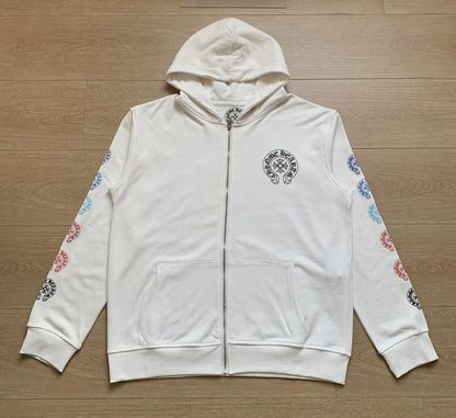 Sweat à capuche zippé Chrome Hearts