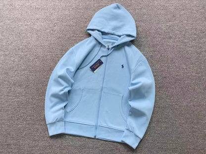 Felpa con cappuccio e zip basic Ralph Lauren