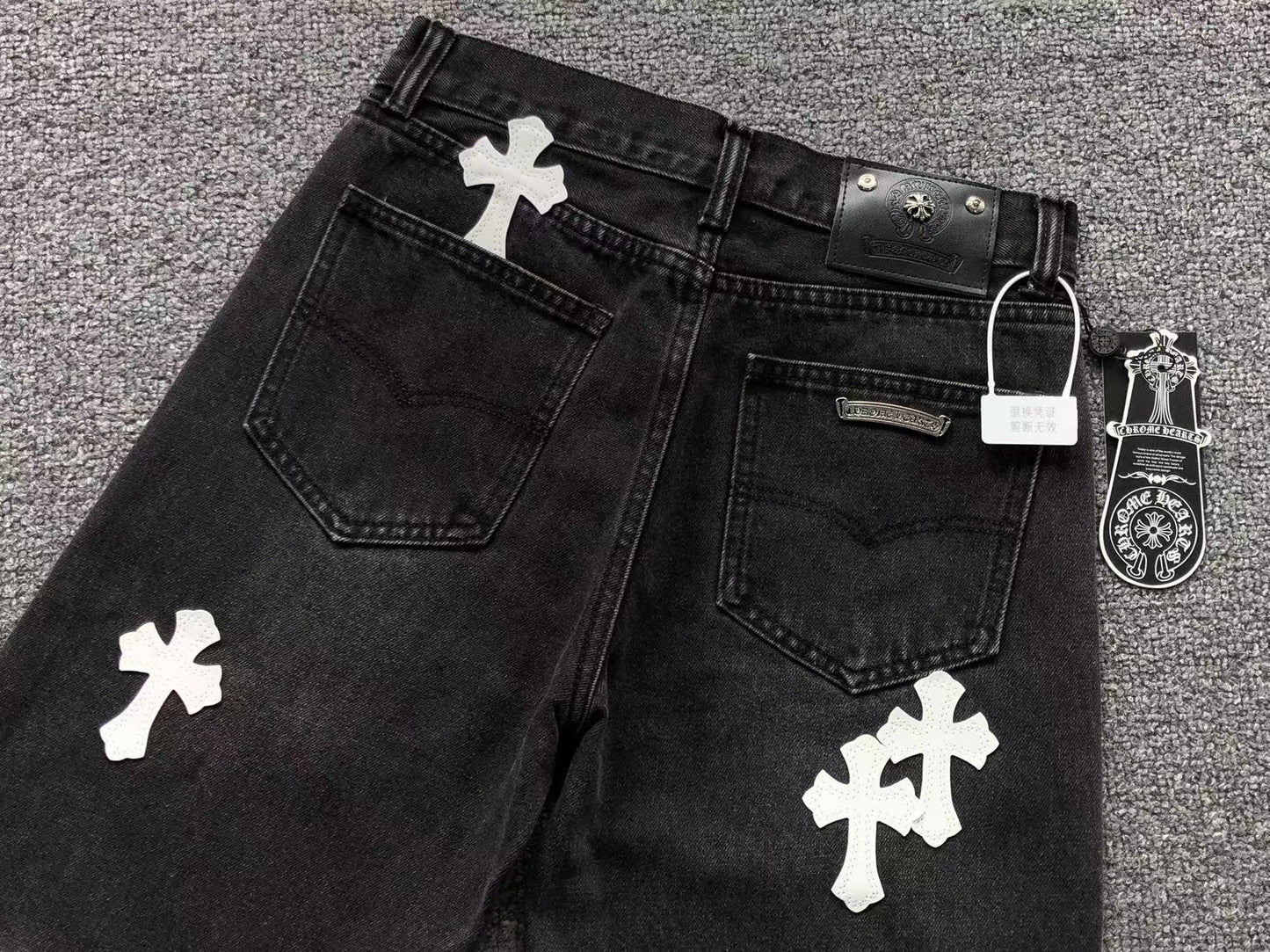 Shorts en jean Chrome Hearts
