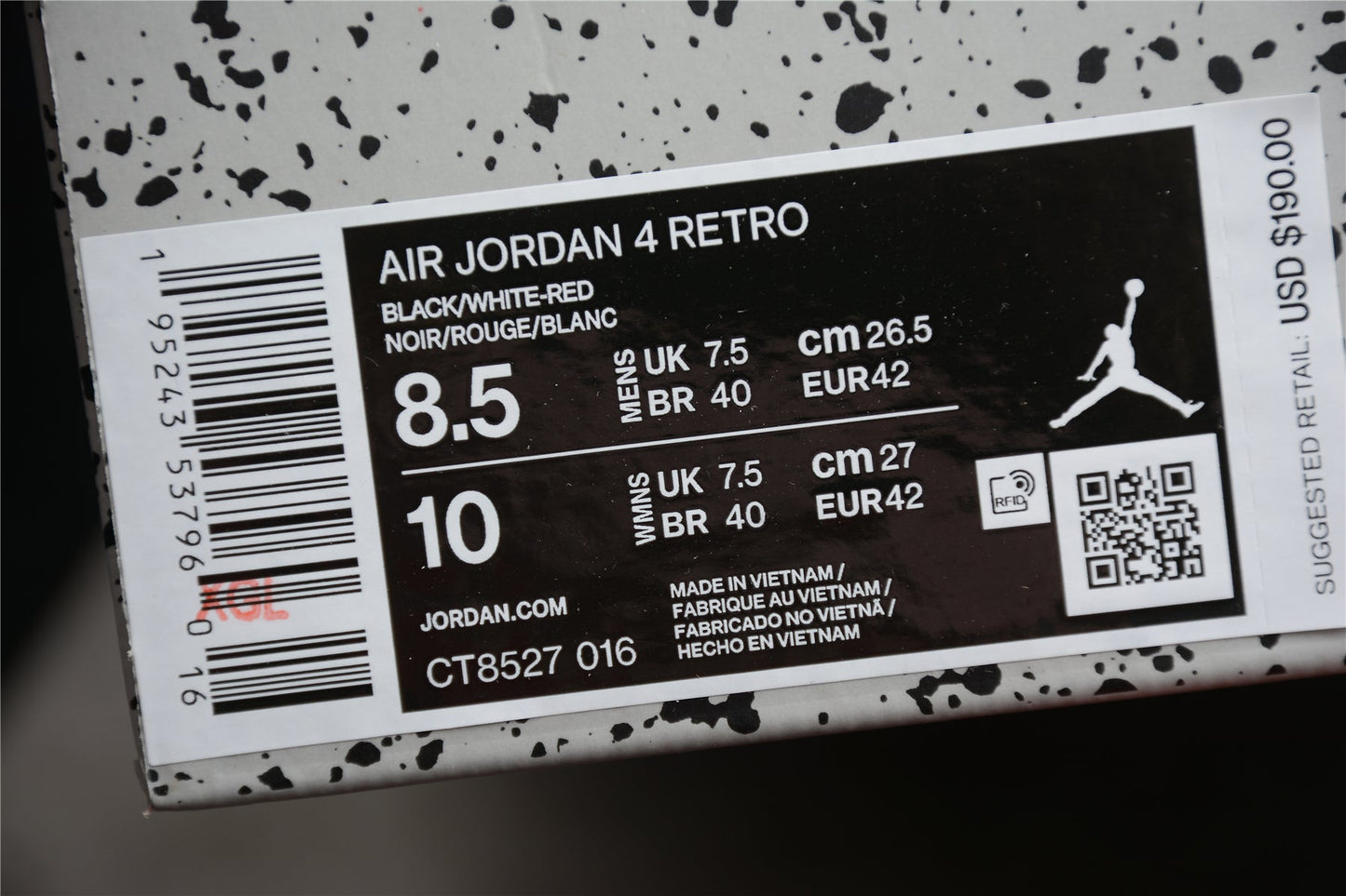 AJ 4 Rouge Foudre