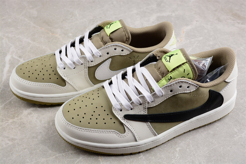 Jordan 1 Retro Low Golf Travis Scott Neutral Olive