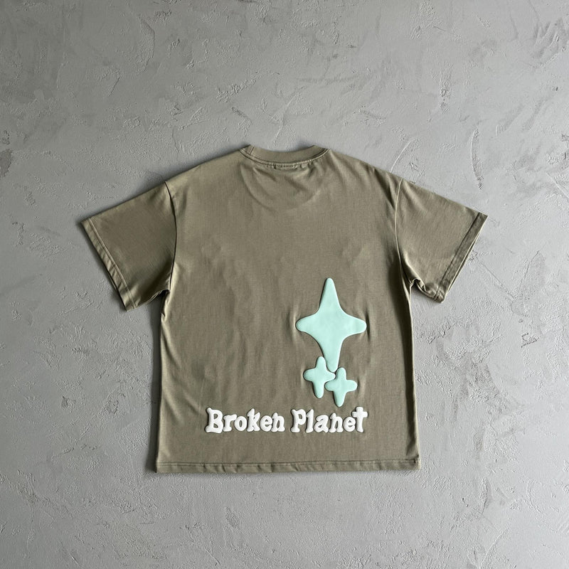 Broken Planet Three Skull Space TShirt