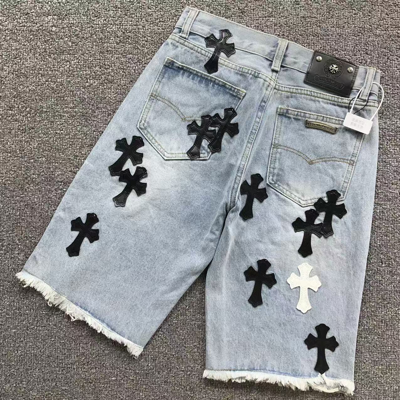 Short en jean Chrome Hearts