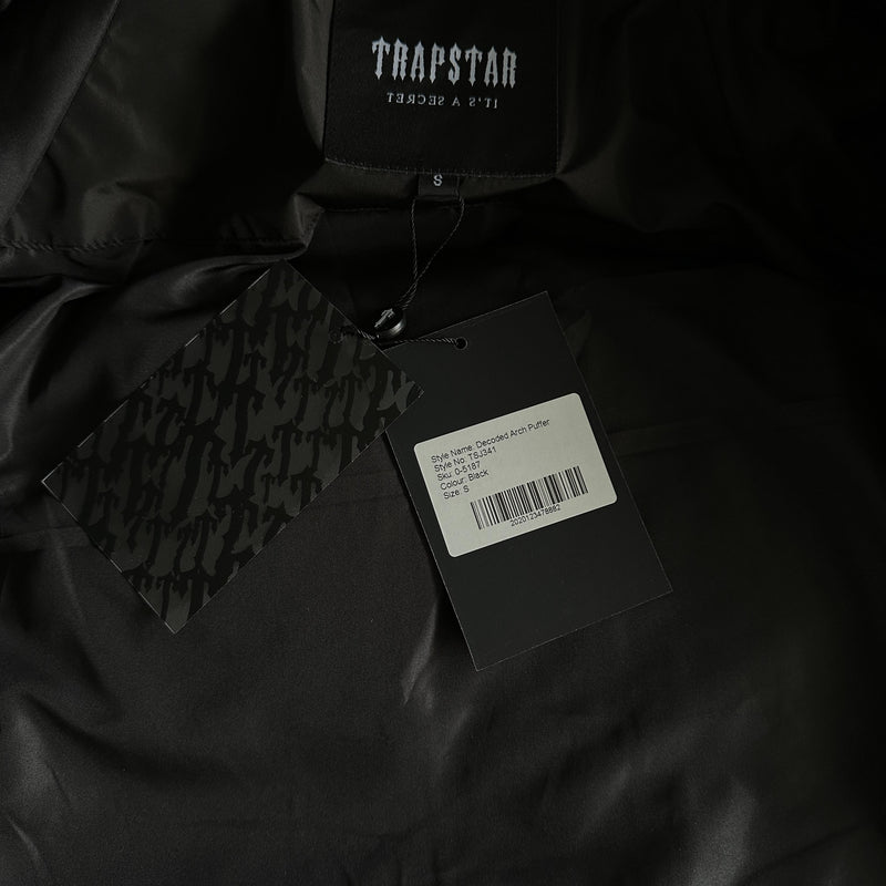 Trapstar Decoded Arch Puffer Jacket Black