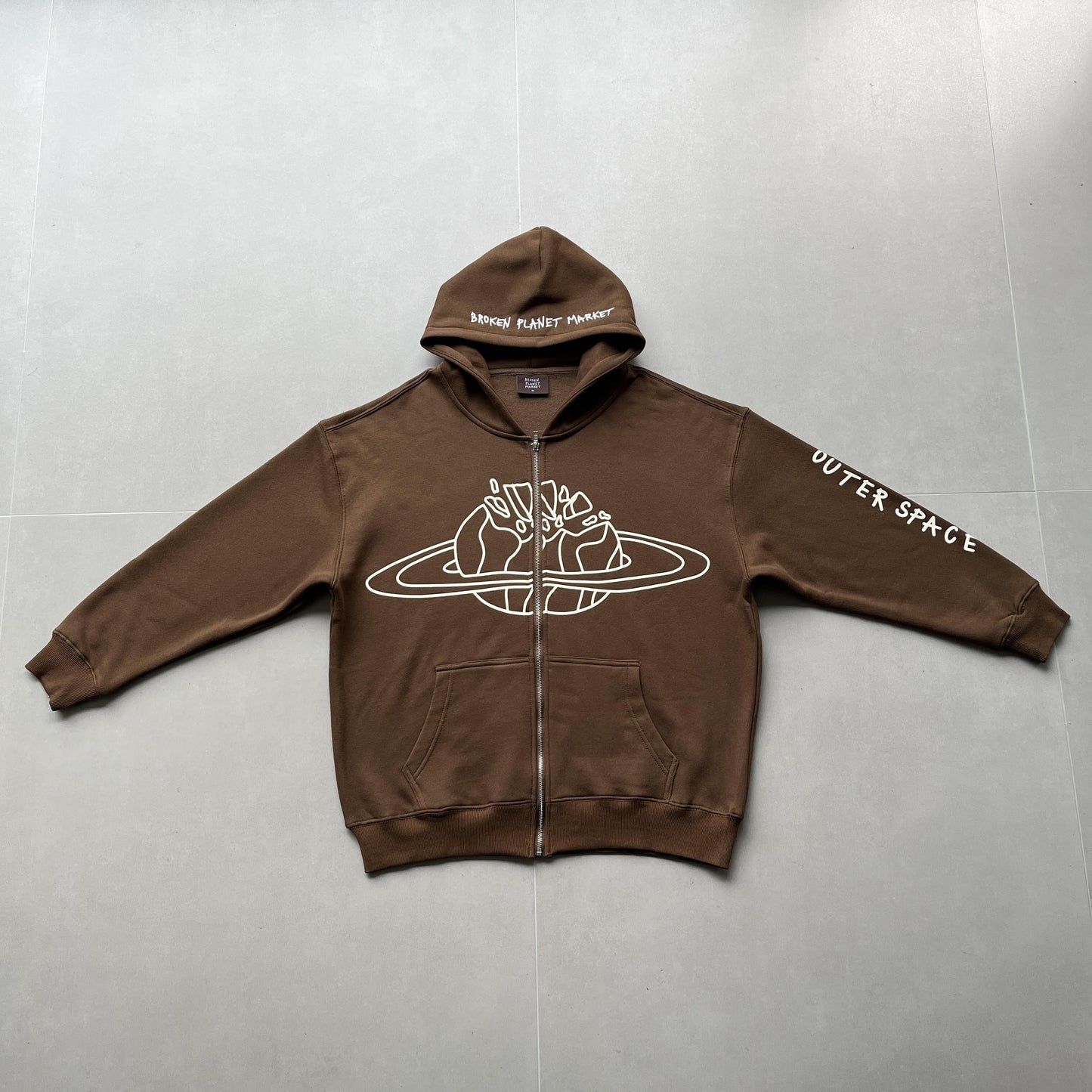 Sweat à capuche zippé Broken P Market Arctic
