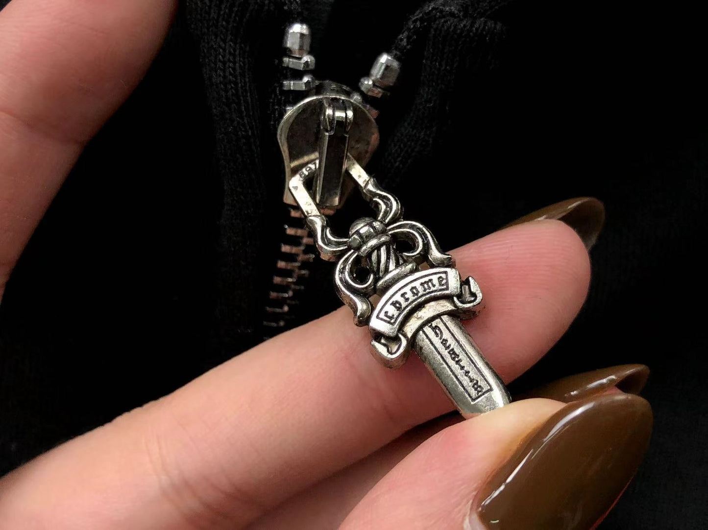 Sweat à capuche zippé Chrome Hearts
