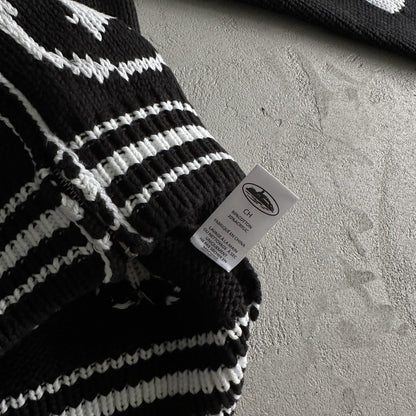 Pull jacquard en maille épaisse Corteiz