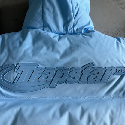 Trapstar Decoded 2.0 Giacca Puffer con Cappuccio Azzurro