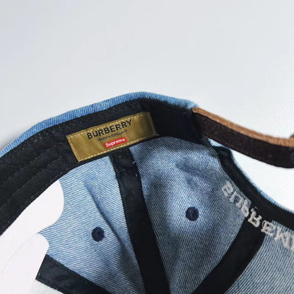 CASQUETTE EN JEAN DÉLAVÉ BUR x SUPREME