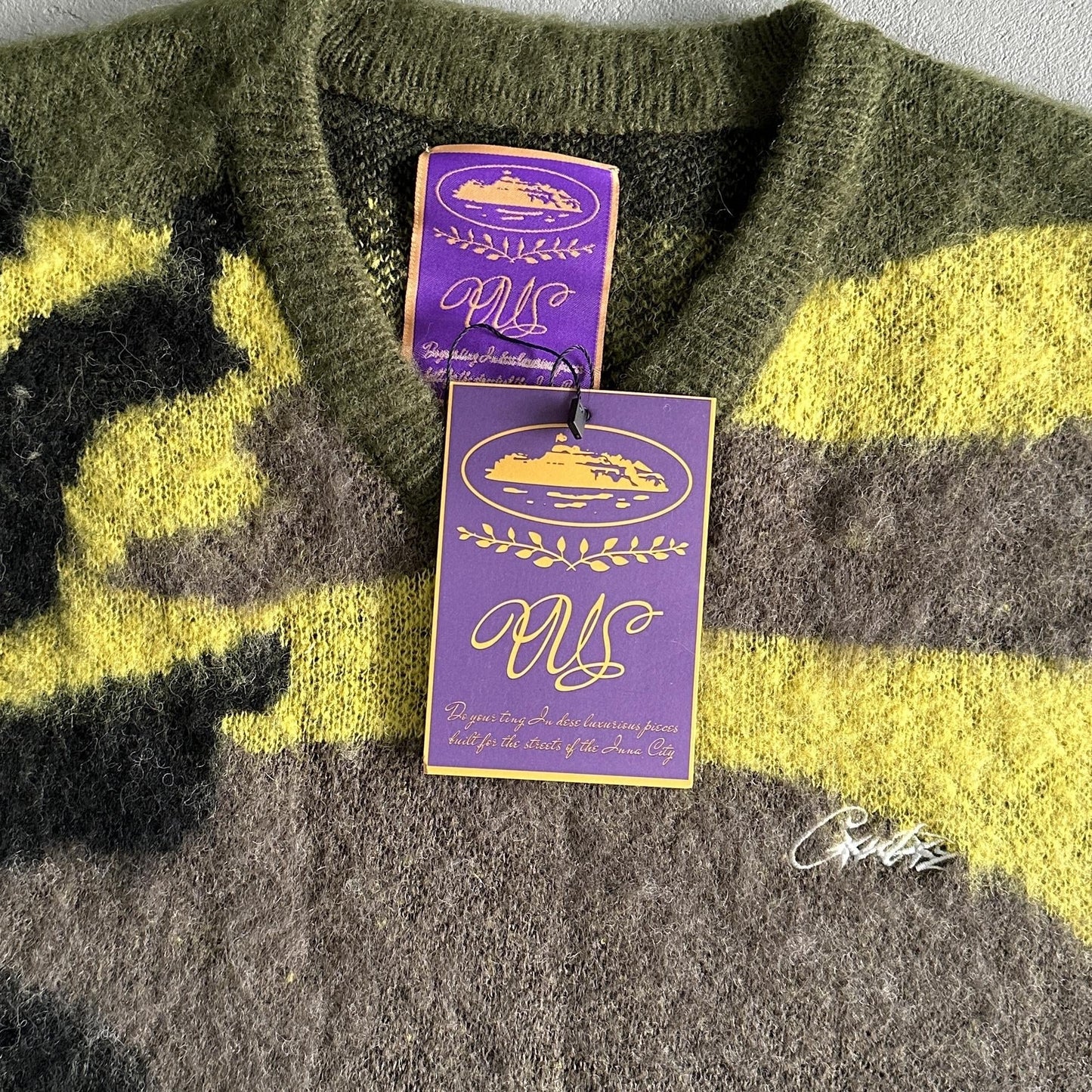 Gilet pull sans manches Corteiz Mohair